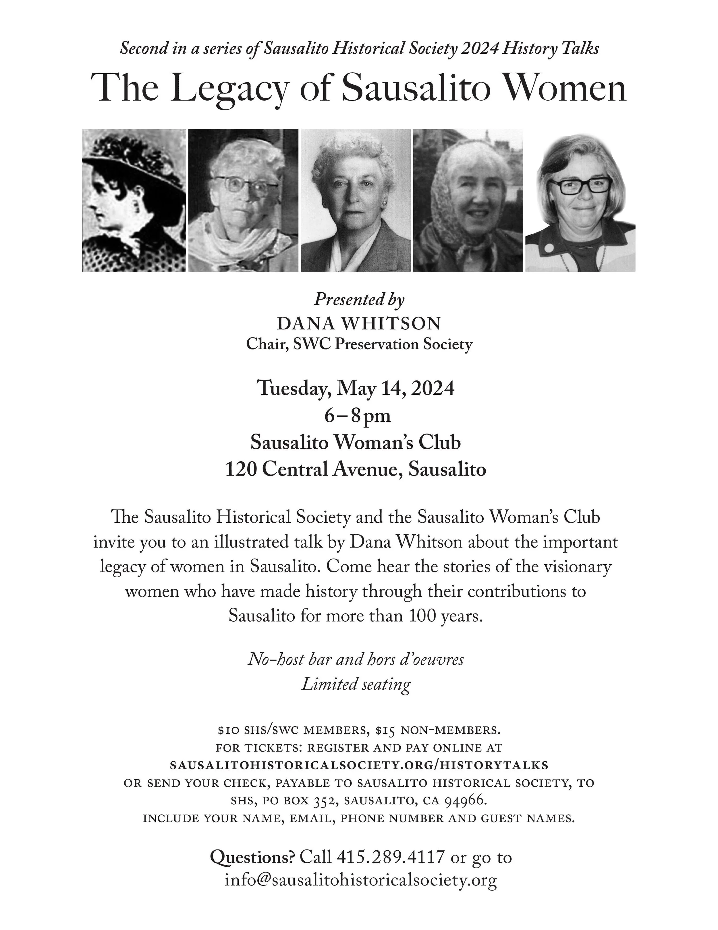 The Legacy of Women in Sausalito — The Sausalito Historical Society